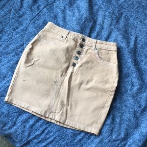 Beige Jean skirt